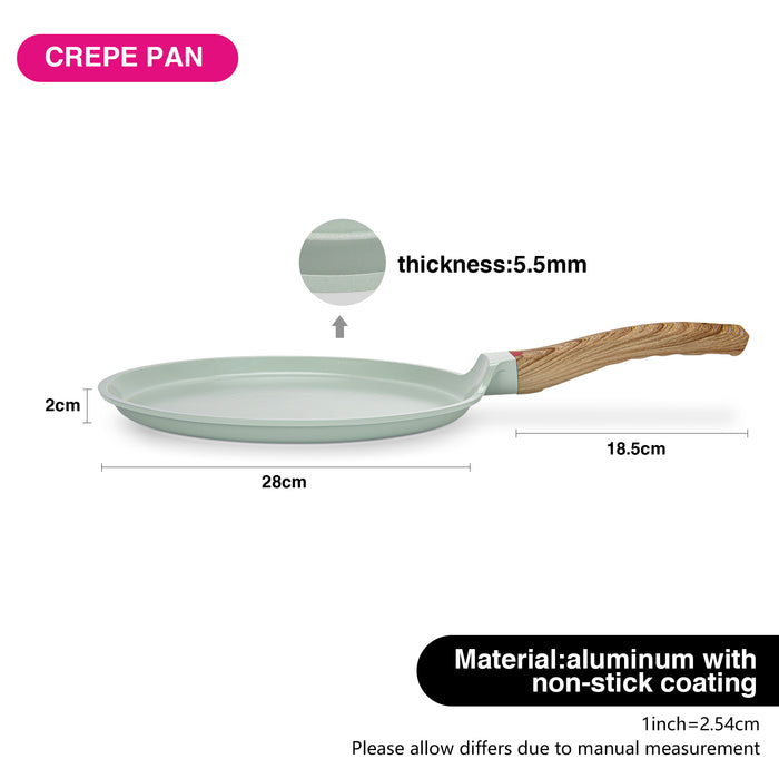 Crepe Pan Cameo 28cm Series Cast Aluminium With Non-Stick Coating
