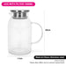 Jug 1500 ml with Filter (Borosilicate Glass)