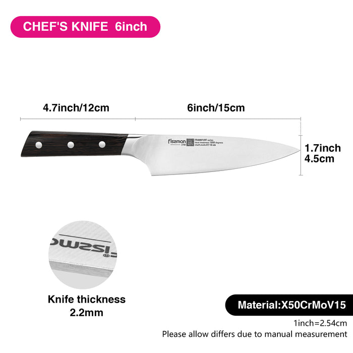 6'' Chef's Knife FrankFruit (steel X50Cr15MoV)