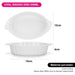 3-Piece Mini Oval Baking Dish 15x12х4cm/240ml Porcelain