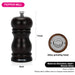 Pepper Mill Rubber Wood Body with S/S Grinder 11cm, Stylish With Simple Design For Restaurant or For Everyday Use, Natural Wood Material, Grinding Mechanism For Peppercorn And Dry Spices