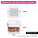 Square Flip-Lock Food Storage Container – 450ml, 11cm (Airtight Plastic, Durable)