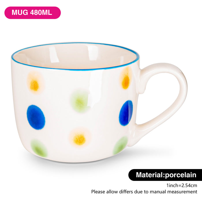 480ml Mug Porcelain with Elegant And Minimalist Design