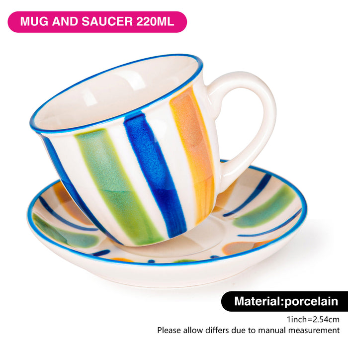 Cup 220ml with Saucer (New Bone China)