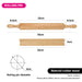 Rolling Pin 50cm With Wooden Stand Rubber Wood