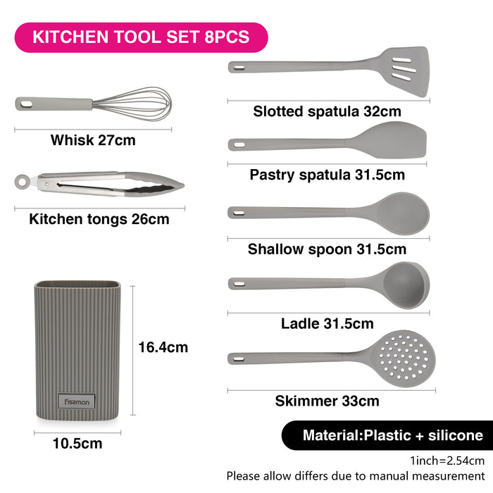 8-Piece Kitchen Tool Set Felan Silicone