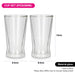 Set of 2 Double Wall Glasses 380 ml (Borosilicate Glass)