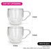 2-Piece Double Wall Cups 90ml (Borosilicate Glass)