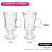 Set of 2 Mugs For Irish Coffee 250 ml (Glass)