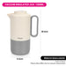 Vacuum Insulated Jug 1000mL, Insulated Flask, Modern Dallah, Plastic Body Case With  Glass Liner LIGHT GRAY