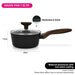 Sauce Pan Cuisine 16cm/1.3LTR With Glass Lid Aluminium With Non-Stick Coating