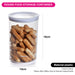 Round Food Storage Container – 1000mL/16cm (Durable Plastic, Airtight)