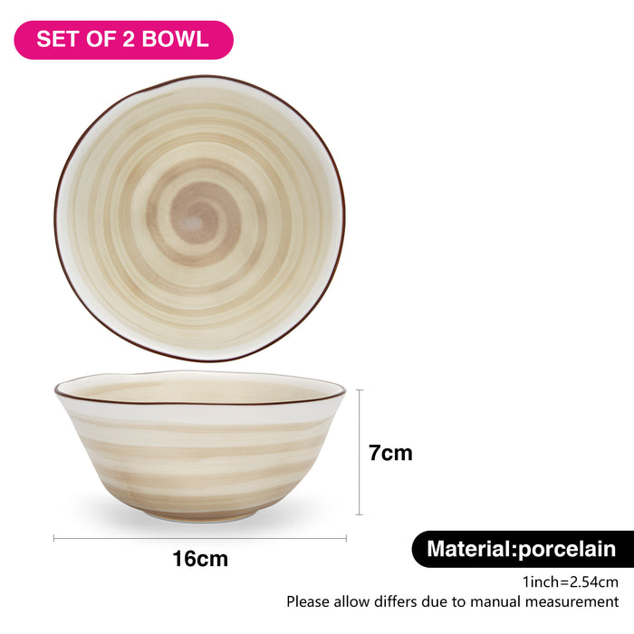 2-Piece Bowls Glide Series 16cm Porcelain