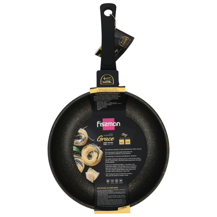 Deep Frying Pan GRACE 26Cm Aluminum with Non-Stick Coating