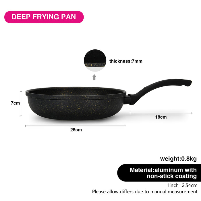 Deep Frying Pan GRACE 26Cm Aluminum with Non-Stick Coating