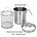 Fissman Stainless Steel Asparagus Pot 16x18.0cm/3.5L with Glass Lid & Steamer Basket – Vegetable Boiler