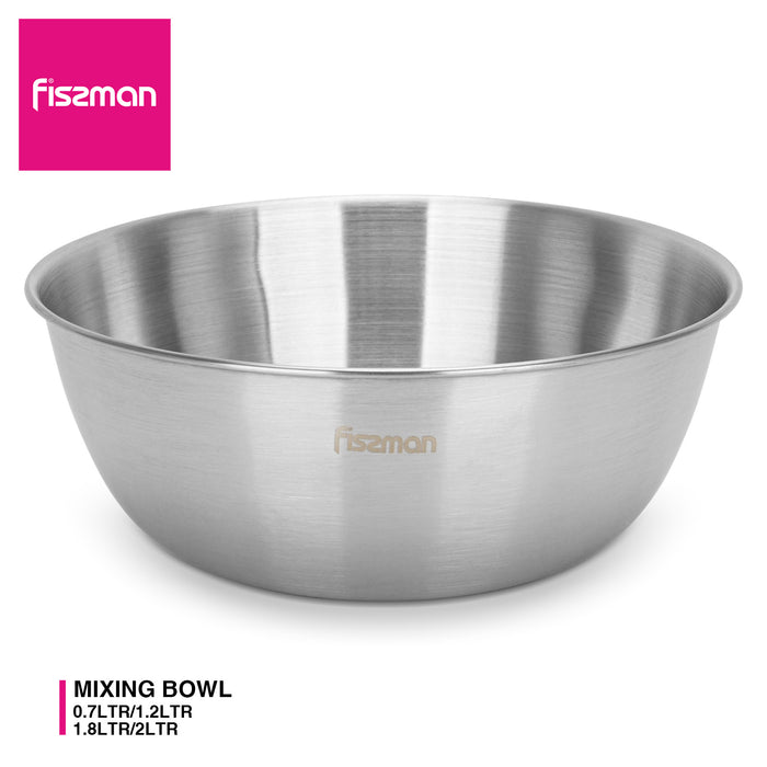 Mixing Bowl 24cm/2.0 Ltr (Stainless Steel)