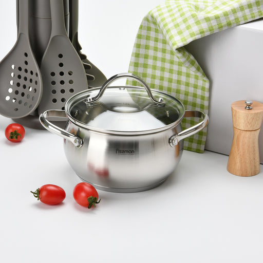 Casserole With Glass Lid 20x11cm /3.5L  Series
20x11cm/3.5LTR Silver