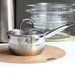 Saucepan 16cm/1.5LTR Callisto Series, Measuring Scale And Impact-Resistant Glass Lid with Steam Release