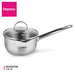 Saucepan 16cm/1.5LTR Callisto Series, Measuring Scale And Impact-Resistant Glass Lid with Steam Release