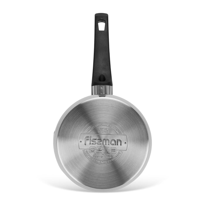 Saucepan with Pouring Spout 1.5L, Stainless Steel Saucepan 16x8.5cm Dione Series