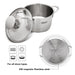 Mini Cooking Pot BAMBINO 14cm/1.1 LTR with Glass Lid (Stainless Steel)