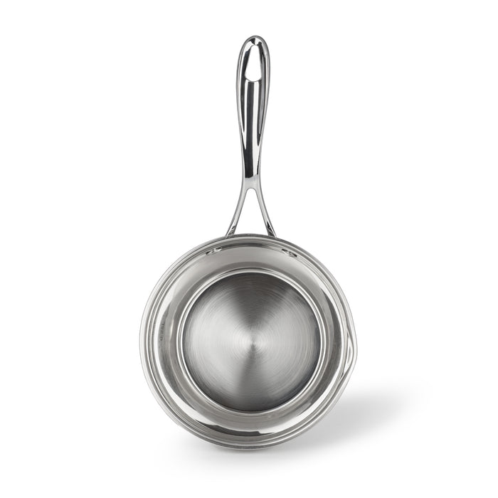 Saucepan 1000mL with Measuring Mark, Stainless Steel Saucepan 14x7cm Felice Series