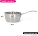 Sauce Pan Felice 18cm/2.4LTR Without Lid Stainless Steel