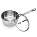 Saucepan 1.5L with Glass Lid, Stainless Steel with Induction Bottom Luminosa Series