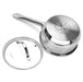 Saucepan 1.5L with Glass Lid, Stainless Steel with Induction Bottom Luminosa Series