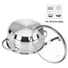 Stockpot LUMINOSA 18x8.5 cm  2.1 LTR with glass lid (stainless steel)