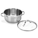 Stockpot LUMINOSA 18x8.5 cm  2.1 LTR with glass lid (stainless steel)