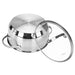 Stockpot LUMINOSA 18x8.5 cm  2.1 LTR with glass lid (stainless steel)