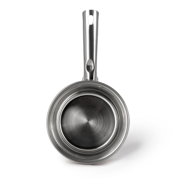 Saucepan with Glass Lid 16x10.5cm / 2.1L, Stainless Steel 18/10 INOX30 Sauce pan Felina Series