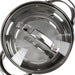 Stockpot with Glass Lid 1300mL with Measuring Mark, Stainless Steel 18/10 Inox30 Stockpot Felina Series