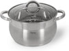 Stockpot Felina 24cm/6.5LTR With Glass Lid Stainless Steel