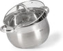 Stockpot Felina 24cm/6.5LTR With Glass Lid Stainless Steel