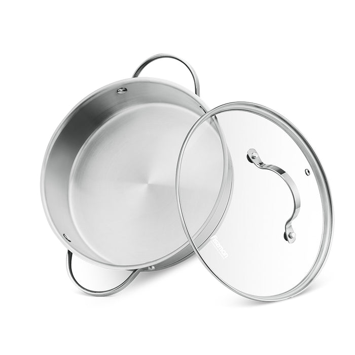 Stainless Steel Sauté pan 24 cm/2.8 l Fabiana Series with 18/10 Stainless Steel (INOX304)