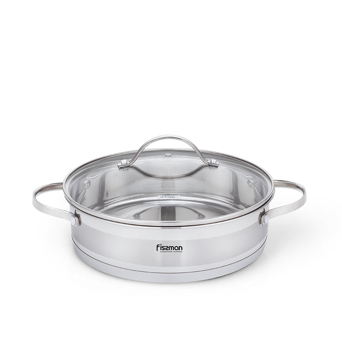 Stainless Steel Sauté pan 24 cm/2.8 l Fabiana Series with 18/10 Stainless Steel (INOX304)