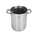 Large Stockpot with Steamer Basket and Glass Lid 16x21cm / 3.5L, Stainless Steel Stock pot Capellini