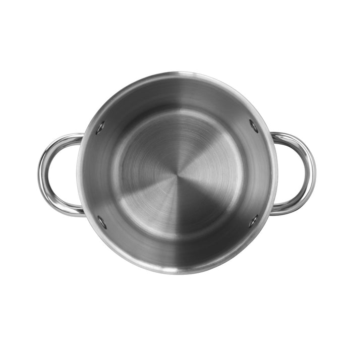 Large Stockpot with Steamer Basket and Glass Lid 16x21cm / 3.5L, Stainless Steel Stock pot Capellini