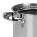 Large Stockpot with Steamer Basket and Glass Lid 16x21cm / 3.5L, Stainless Steel Stock pot Capellini