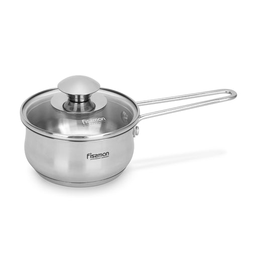 Saucepan 600mL with Glass Lid, Gulliver Series with Induction Bottom