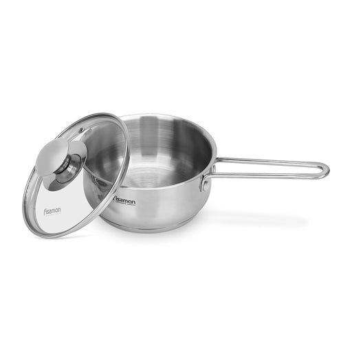 Saucepan Gulliver 14cm/0.9LTR With Glass Lid  Stainless Steel