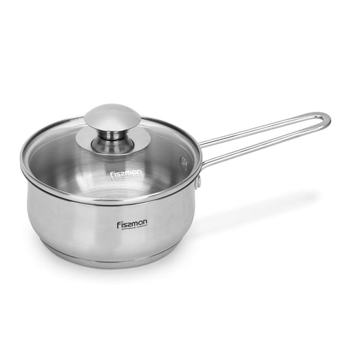 Saucepan Gulliver 14cm/0.9LTR With Glass Lid  Stainless Steel