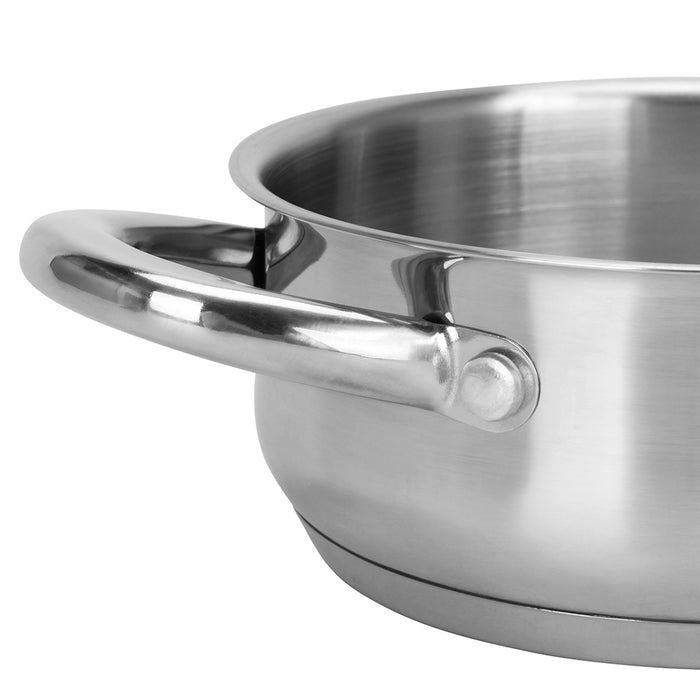 Cooking Pot 0.9L/14x6cm with Glass Lid Stainless Steel with Induction Bottom, Gulliver Series