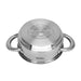 Cooking Pot 0.9L/14x6cm with Glass Lid Stainless Steel with Induction Bottom, Gulliver Series