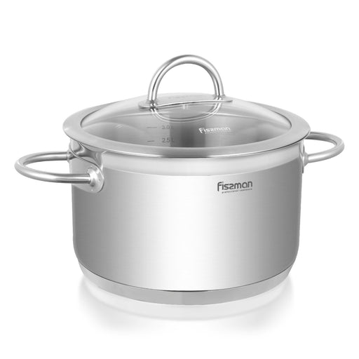 Casserole With Lid Benjamin Stainless Steel Silver 20x12cm