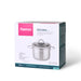 Casserole With Lid Silver  Benjamin Stainless Steel 28x16cm