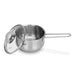 Saucepan with Glass Lid 1.1L, Stainless Steel Saucepan 14x7.5cm Gulliver Series